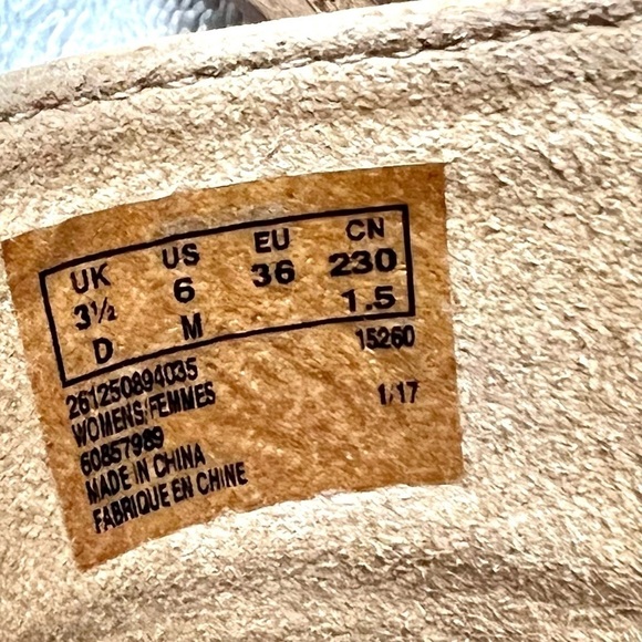 Clarks Aisley Lily Y2K Platform Light Tan Nubuck Womens sandals size 6 - Picture 11 of 11